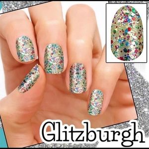 Color Street Glitzburgh - Glitter Nail Strips - Retired, Rare & New